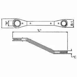 Wright Tool Wright 3/4" X 7/8" Ratcheting Box Wrench 12 Pt. Offset Reverse 9428 -Wright Impact Sockets Shop 16242 2 9xoreon2ru5vwtrx