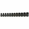 Wright Tool Impact Socket Set 12 Piece 1/2" Metric WR460